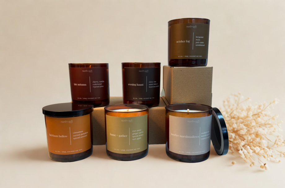 North and Ash Candles Autumn Collection