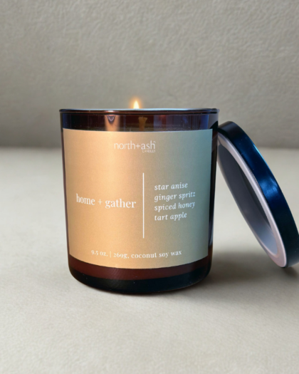 home and gather coconut soy wax autumn halloween candle